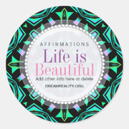 Blacklite Aztec Personalizado mágico Pegatina redo