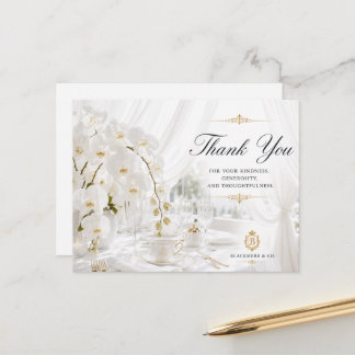 Blackmere & Co. Tarjeta de agradecimiento Orquídea