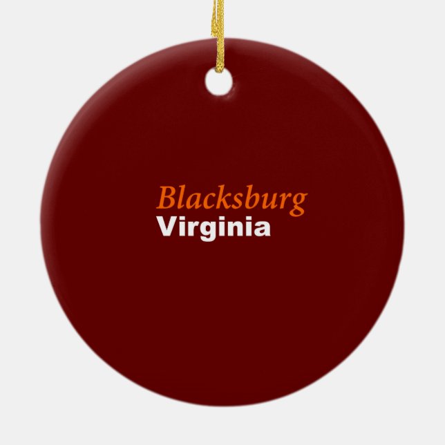 Blacksburg, ornamento de Virginia (Atrás)