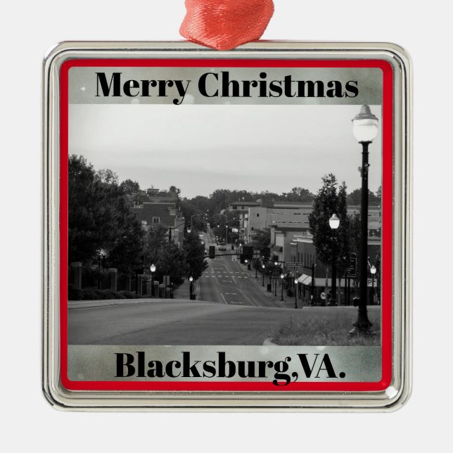 Blacksburg, VA.Navidad Ornamento (Frente)