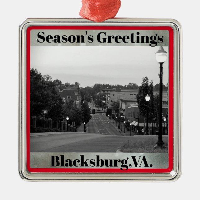 Blacksburg, VA.Navidad Ornamento (Frente)