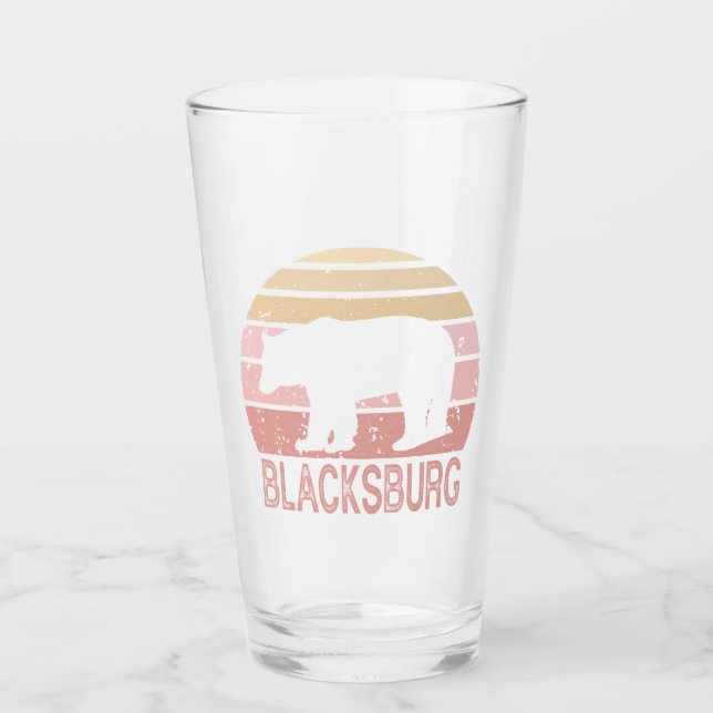 Blacksburg Virginia Retro Bear (Anverso)