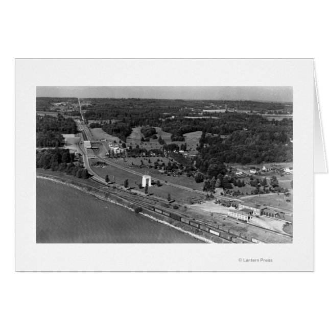 Blaine, WA Birds Eye View and Int. Arco de paz (Anverso (Horizontal))