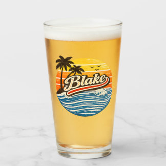 Blake Retro Sunset Name Design