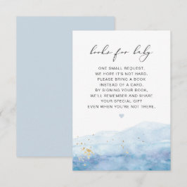 BLAKELY Dusty Blue Watercolorbook para tarjeta par