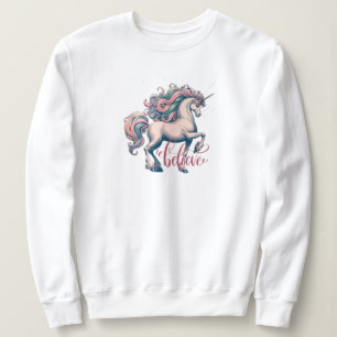 Blancas de sudadera de unicornio encantadas de vin