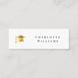 Blanco 2025 | Tarjeta de inserción de graduación d