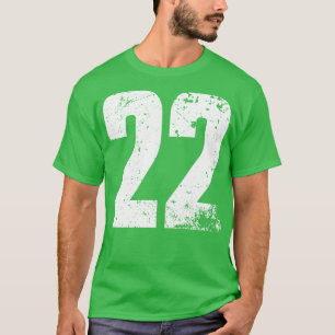 Blanco 22 Jersey Número Iowa BP17 TShirt