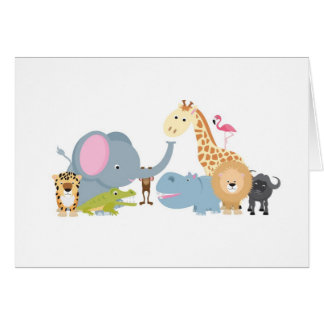 blanco animal del grupo del safari