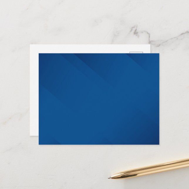 BLANCO CREAR TU PROPIA TARJETA DE POSTAL AZUL (Anverso/Reverso In Situ)