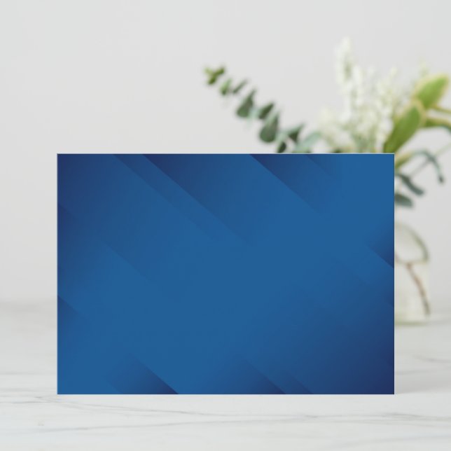 BLANCO CREE SU PROPIA INVITACIÓN AZUL (Anverso de pie)