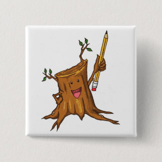 Blanco (cuadrado) achaparrado del botón