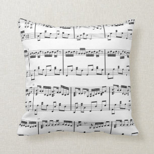 Blanco de la almohada de la partitura