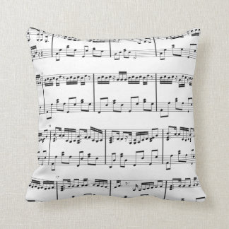 Blanco de la almohada de la partitura