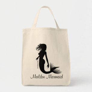 Blanco de la bolsa de asas de la sirena