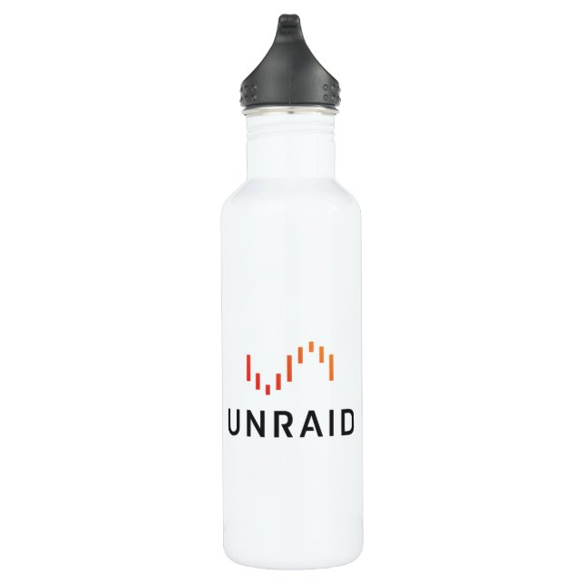 Blanco de la botella de agua de Unraid (Derecha)