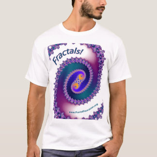 Blanco de la camisa del fractal