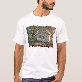 Blanco de la camisa del logotipo de las
