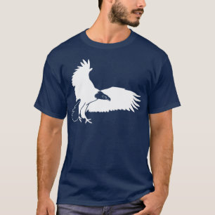 Blanco de la camiseta de Eagle calvo