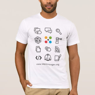 Blanco de la camiseta de ImpressPages CMS