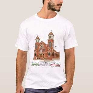 Blanco de la camiseta de los hombres con el logoti