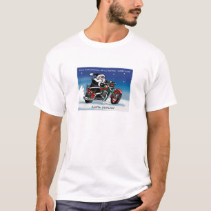 Blanco de la camiseta de Santa Outlaw©