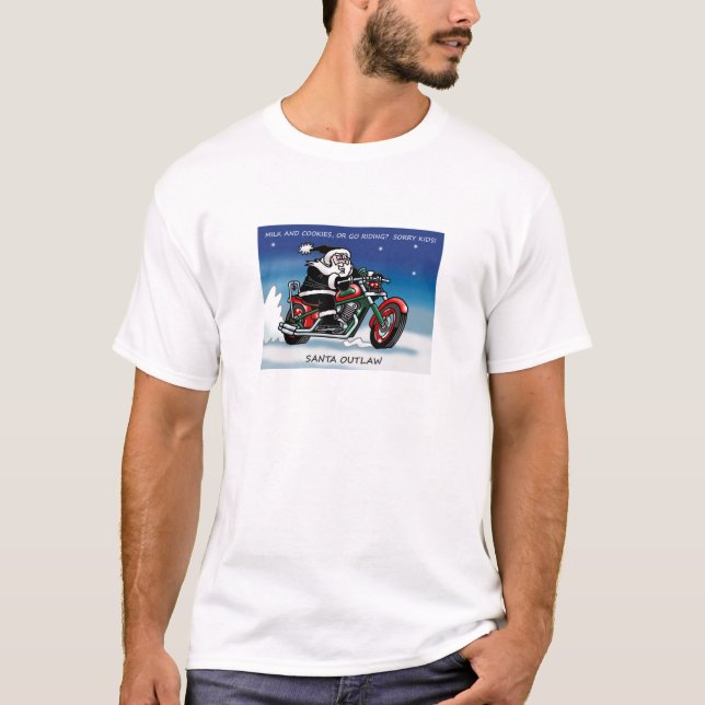 Blanco de la camiseta de Santa Outlaw© (Anverso)