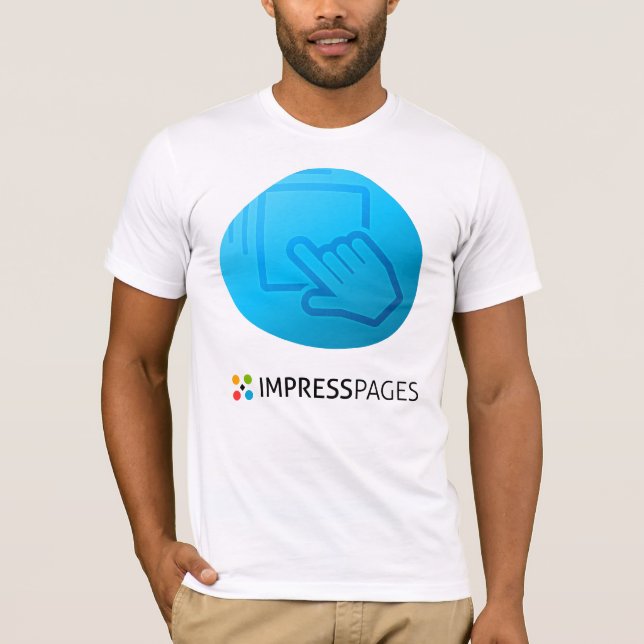 Blanco de la camiseta del arrastrar y soltar (Anverso)