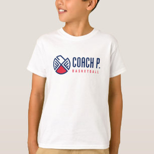 Blanco de la camiseta del baloncesto del coche P -
