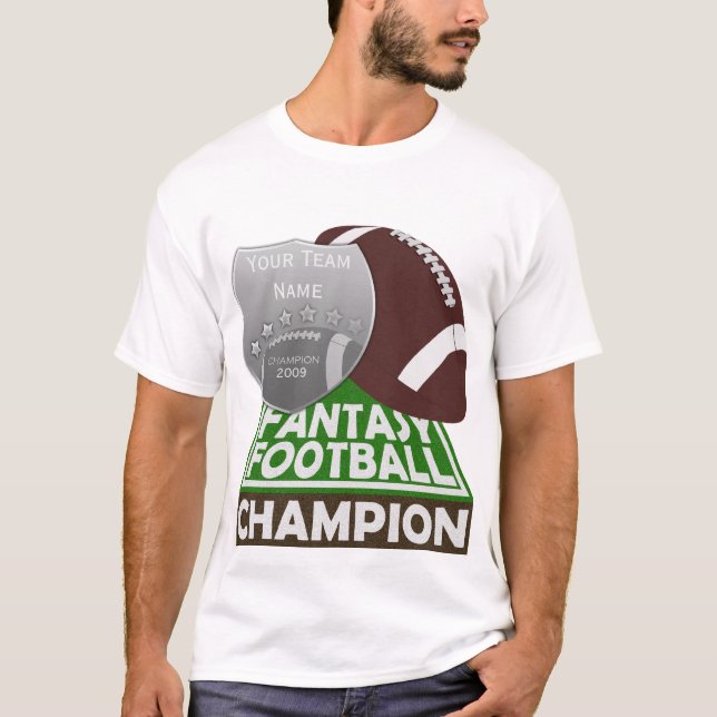 Blanco de la camiseta del campeón del fútbol de la (Anverso)