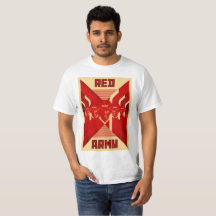 Blanco de la camiseta del hockey del ejército rojo