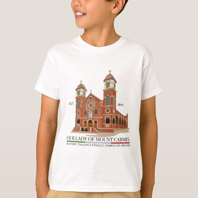 Blanco de la camiseta del logotipo de OLMC (Anverso)