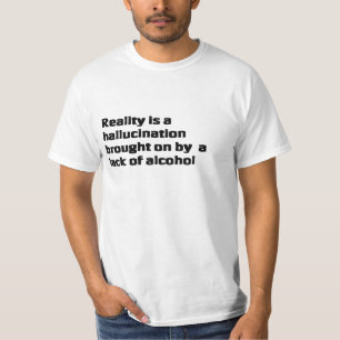 blanco de la cita de la camiseta del alcohol