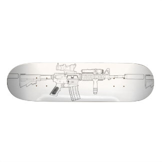 Blanco de la cubierta del monopatín de M4 SOPMOD
