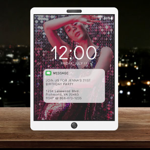 Blanco de la fiesta de cumpleaños de la pantalla d