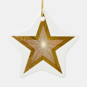 Blanco de la forma de la estrella del ornamento de