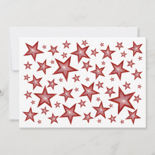 Blanco de la invitación de las Estrellas Rojas