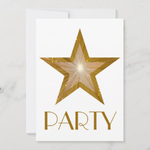 Blanco de la invitación "Fiesta" de la estrella do