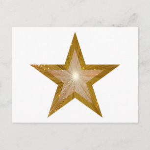 Blanco de la postal Gold Star
