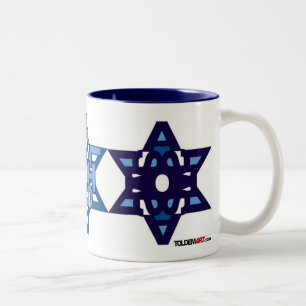 Blanco de la taza de SHALOM