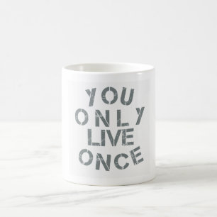 blanco de la taza de yolo