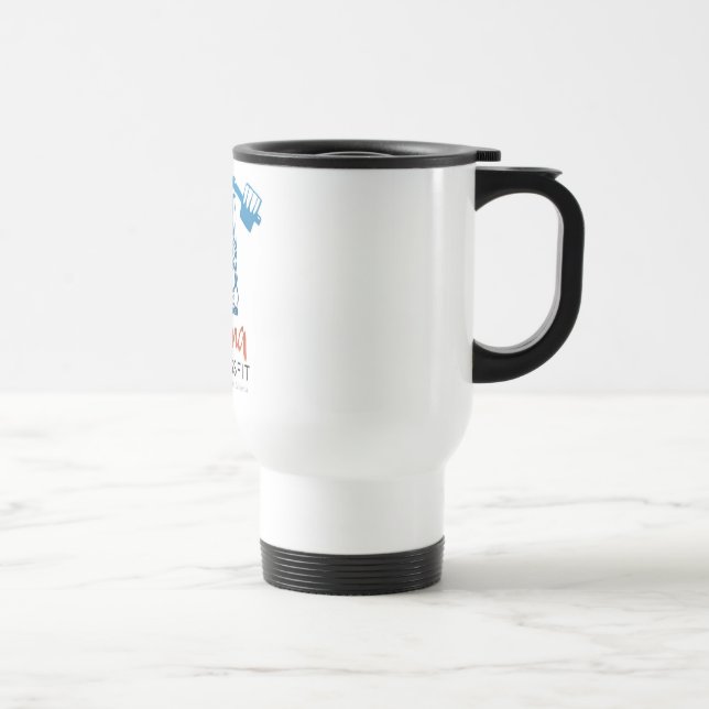 Blanco de la taza del viaje de las karmas (Derecha)