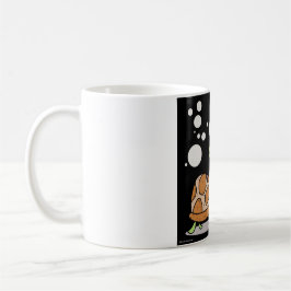 Blanco de la tortuga taza blanca clásica de 11