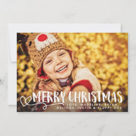 Blanco de las Felices Navidad capa de la foto de