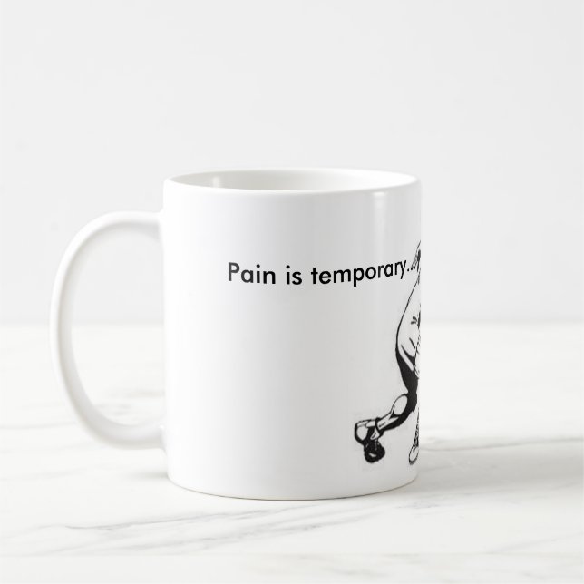 Blanco de lucha taza blanca clásica de 11 onzas (Izquierda)