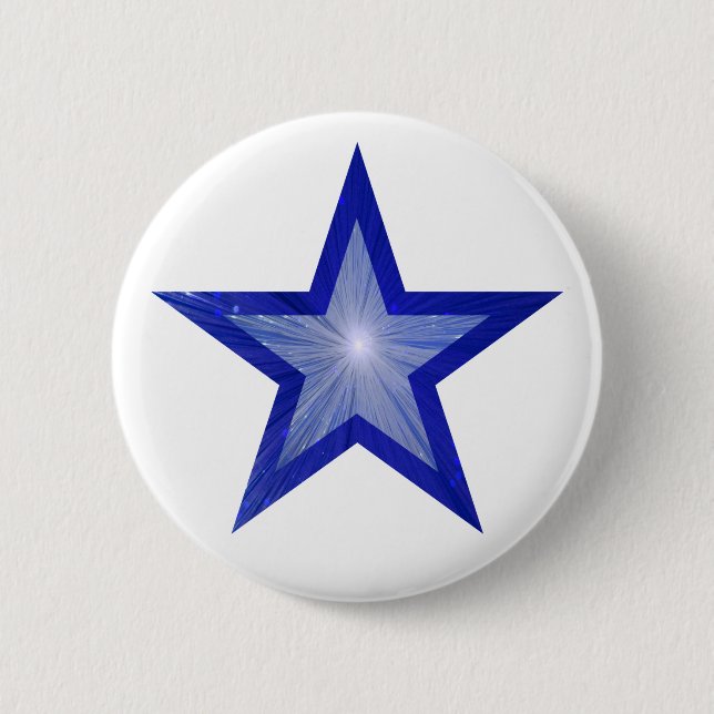 Blanco del botón Estrella azul oscuro (Anverso)