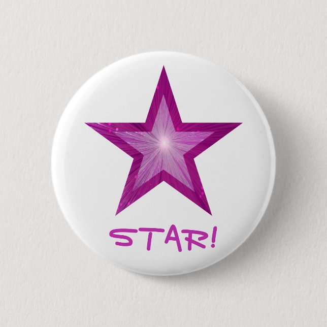 Blanco del botón 'STAR!' de estrella rosa (Anverso)