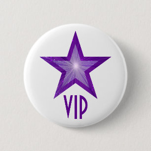 Blanco del botón "VIP" de la estrella púrpura