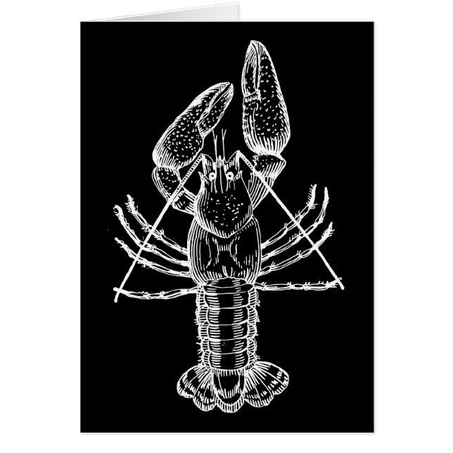 Blanco del ilustracion de los cangrejos en negro (Frente)