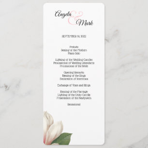 Blanco del programa el de la flor de la magnolia